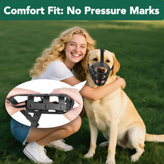 Mayerzon quick-release buckles enable easy on-off during walks and grooming sessions