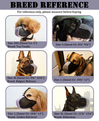 Mayerzon dog muzzle reflective edges boost night visibility for safer evening strolls.