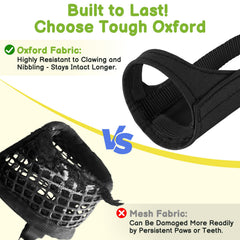 Mayerzon Short Snout Muzzle gentle bite-control design for training.