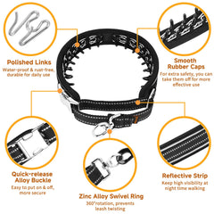 Mayerzon Martingale No Pull Collar 360° swivel ring prevents leash tangling during training.