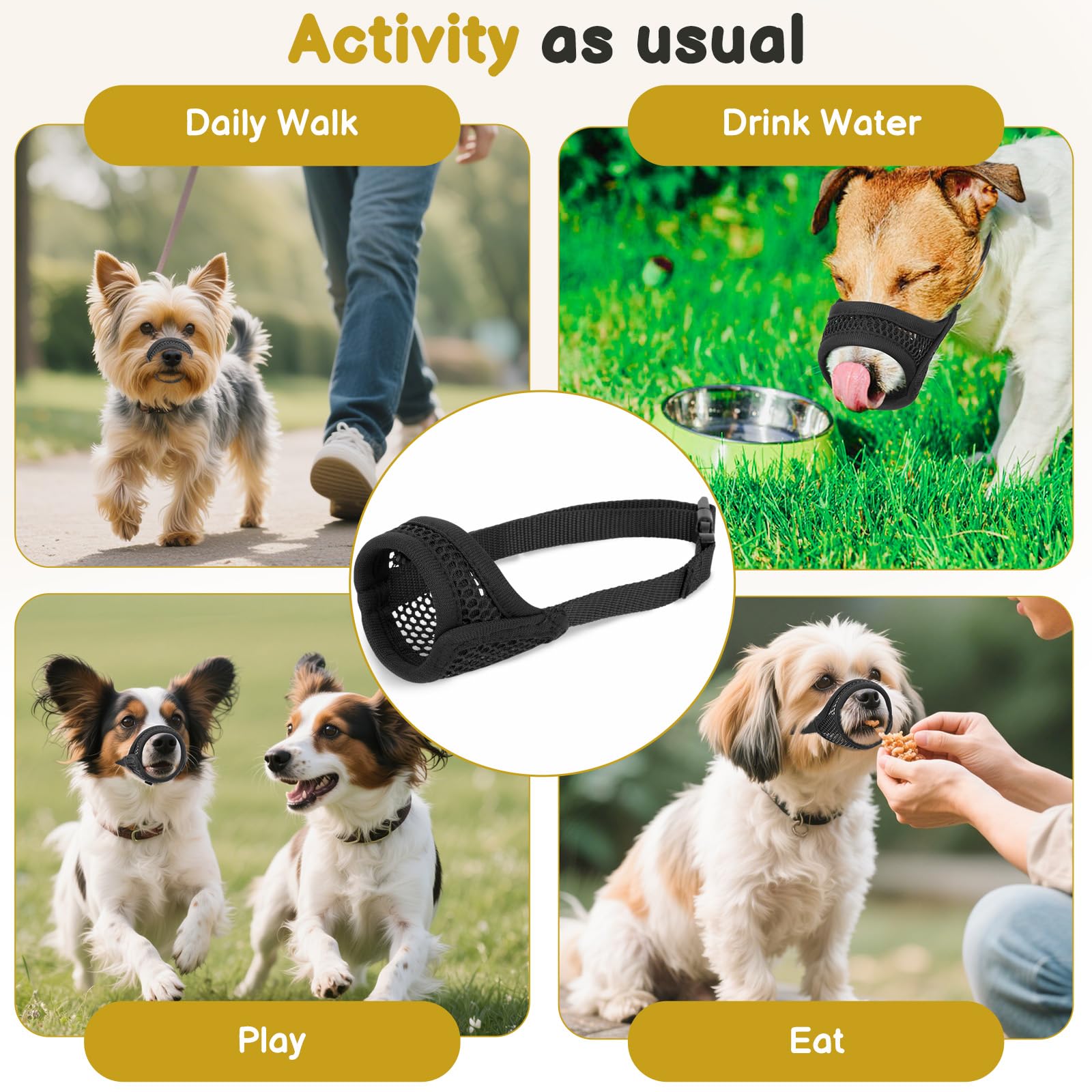 Mayerzon mesh muzzle supervised-use reminder for safe training