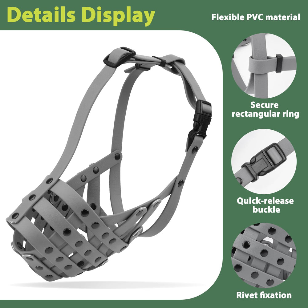 Mayerzon Pitbull Muzzle adjustable-buckle ensures secure fit across sizes