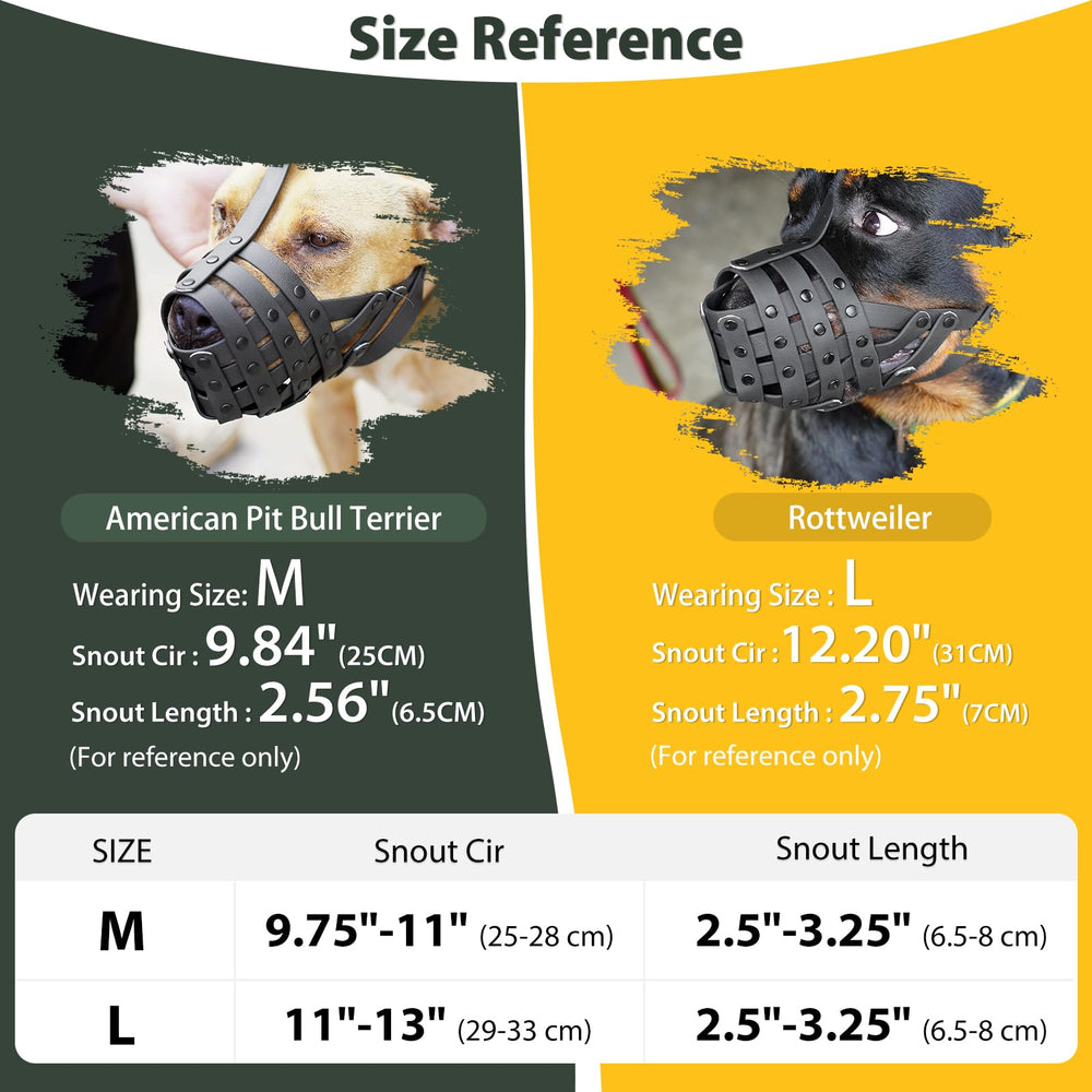 Mayerzon Pitbull Muzzle basket-design-breathable enables breathing and drinking during walks