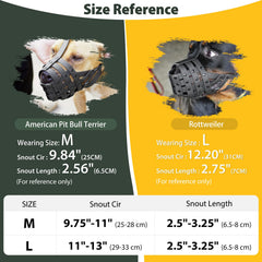 Mayerzon Pitbull Muzzle basket-design-breathable enables breathing and drinking during walks
