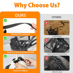 Mayerzon Pitbull Muzzle enables biting prevention during walks and grooming.