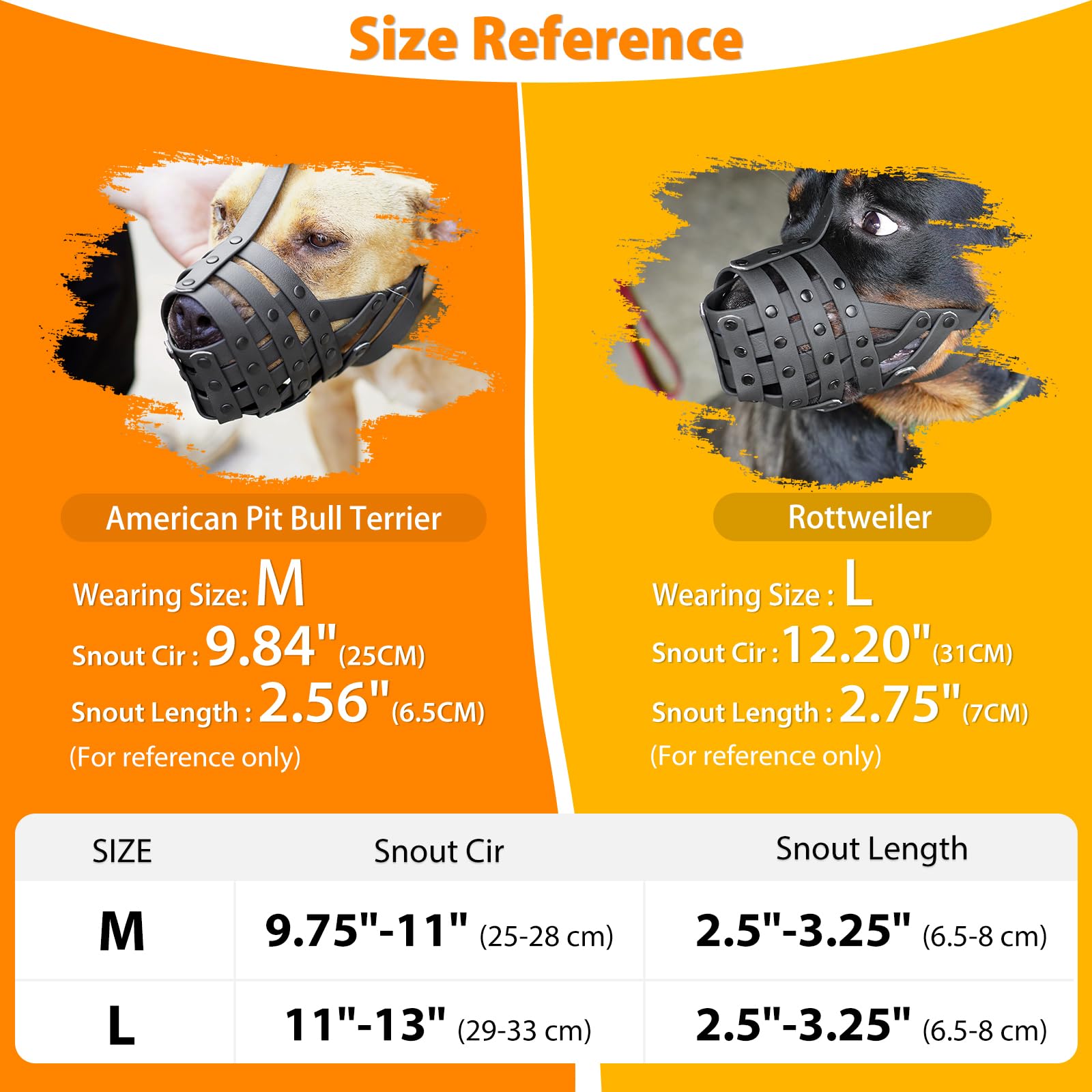 Mayerzon measurement guide helps you choose the correct size.