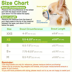 Mayerzon short snout muzzle blue XS on dog during walk, comfortable fit.
