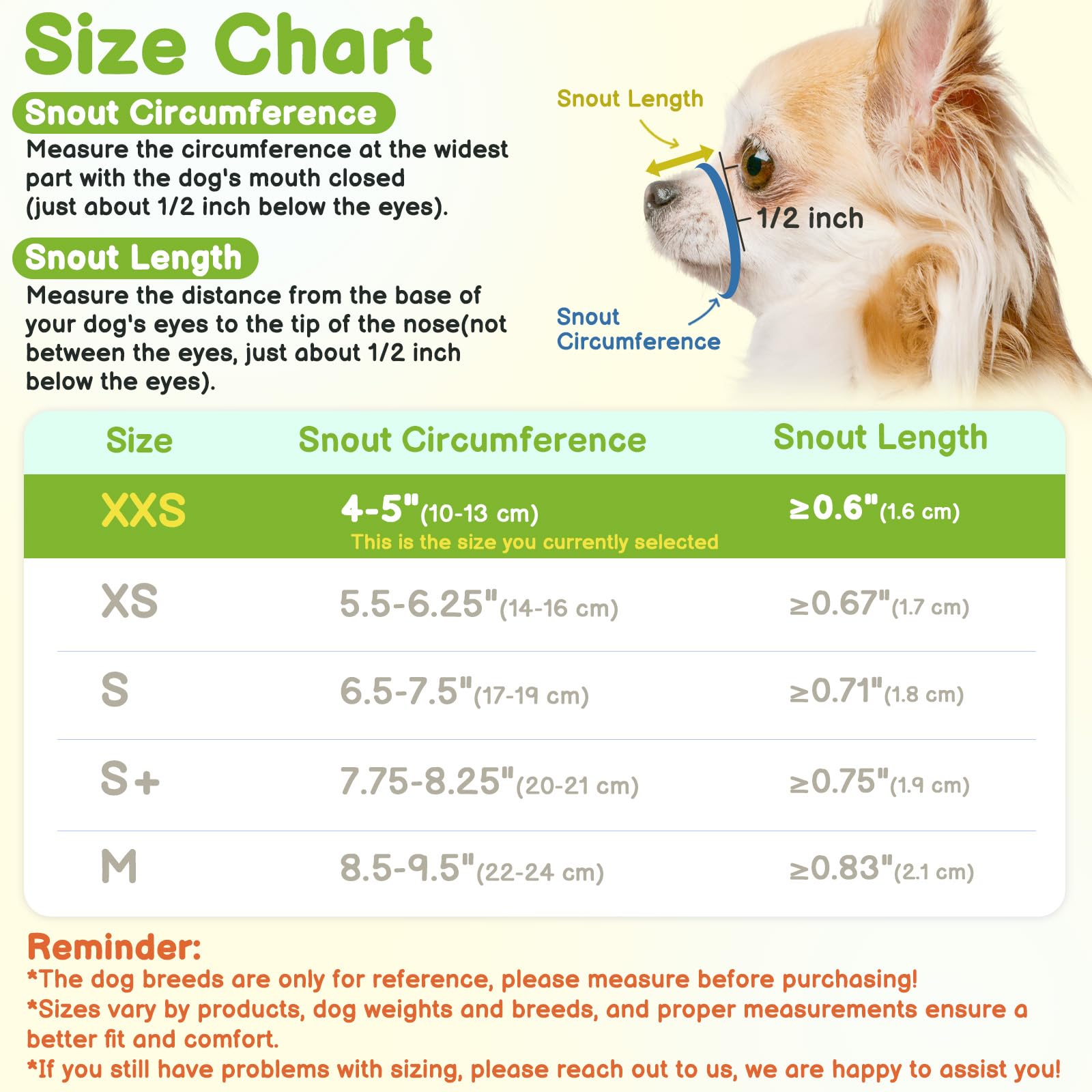 Mayerzon Short Snout Muzzle soft fabric visual; comfortable daily wear.