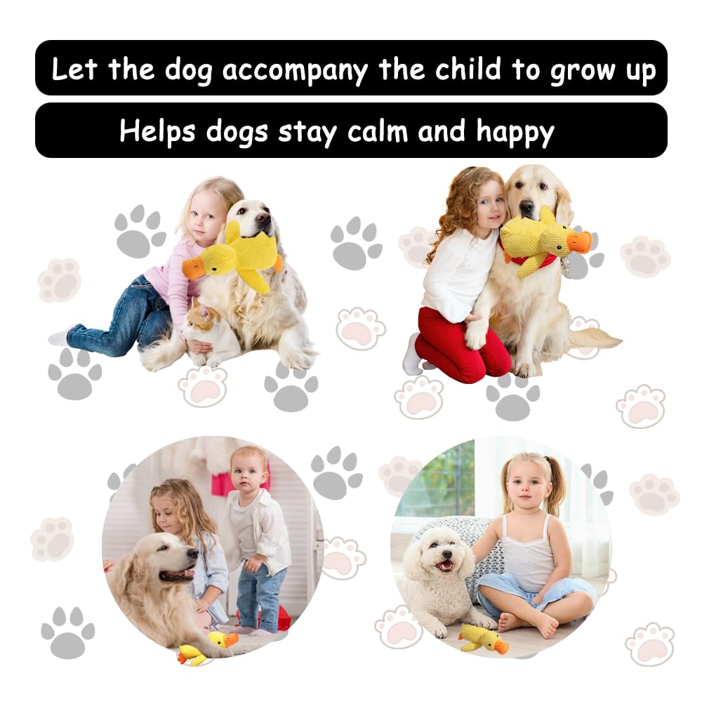 MayFancy Quack-Quack Calming Duck Toy plush closeup highlights soft materials and cozy feel