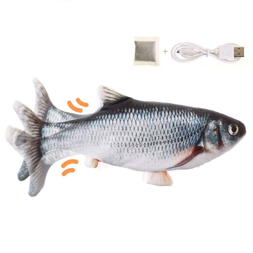 Mayhow wagging fish action keeps cats active and entertained