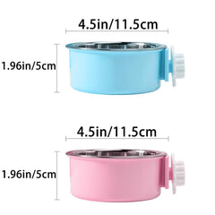 MayLove-US crate bowl two-bowl design for food and water