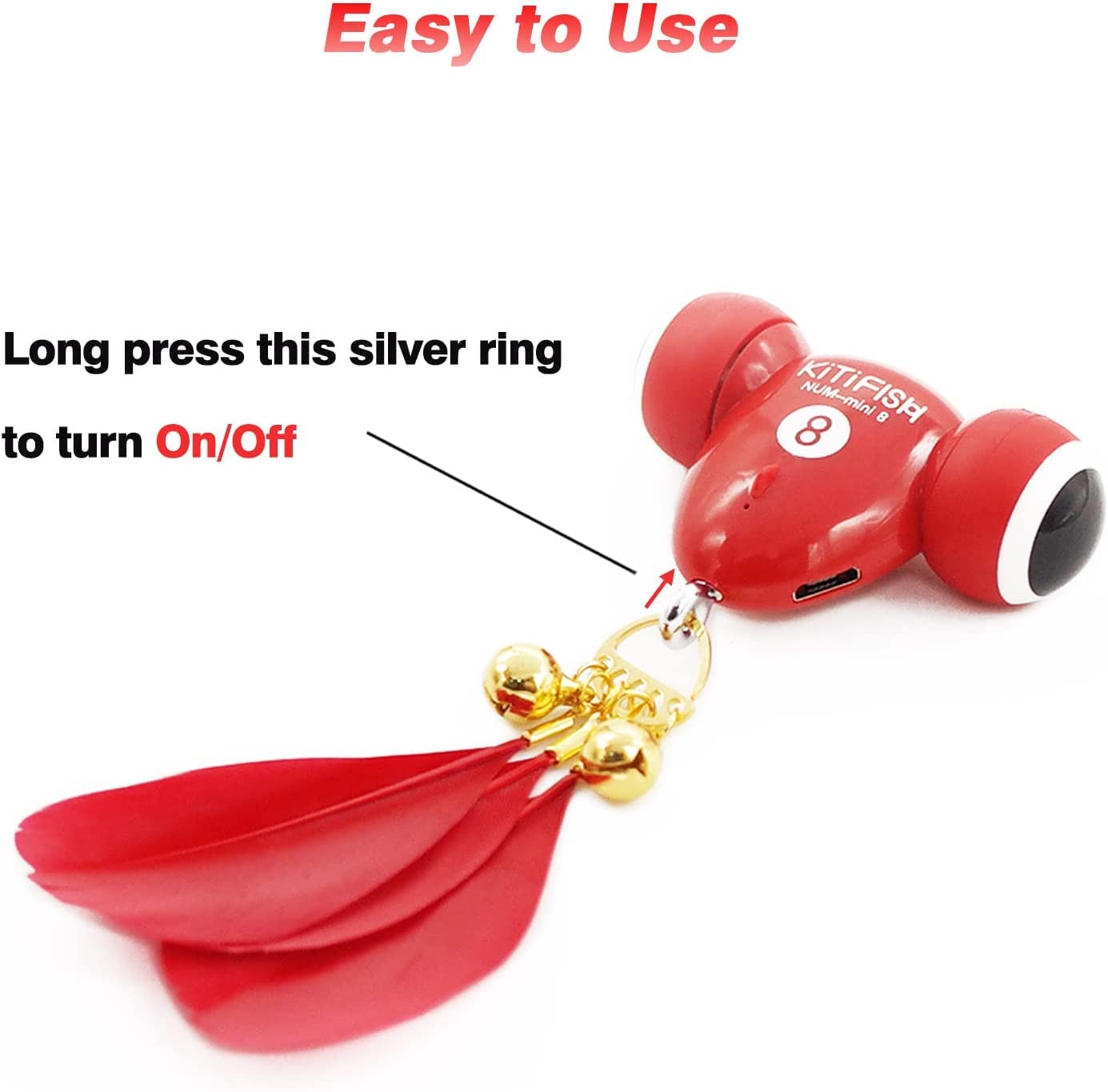 MayMaw KiTiFISH auto-sleep mode preserves energy between playful bursts