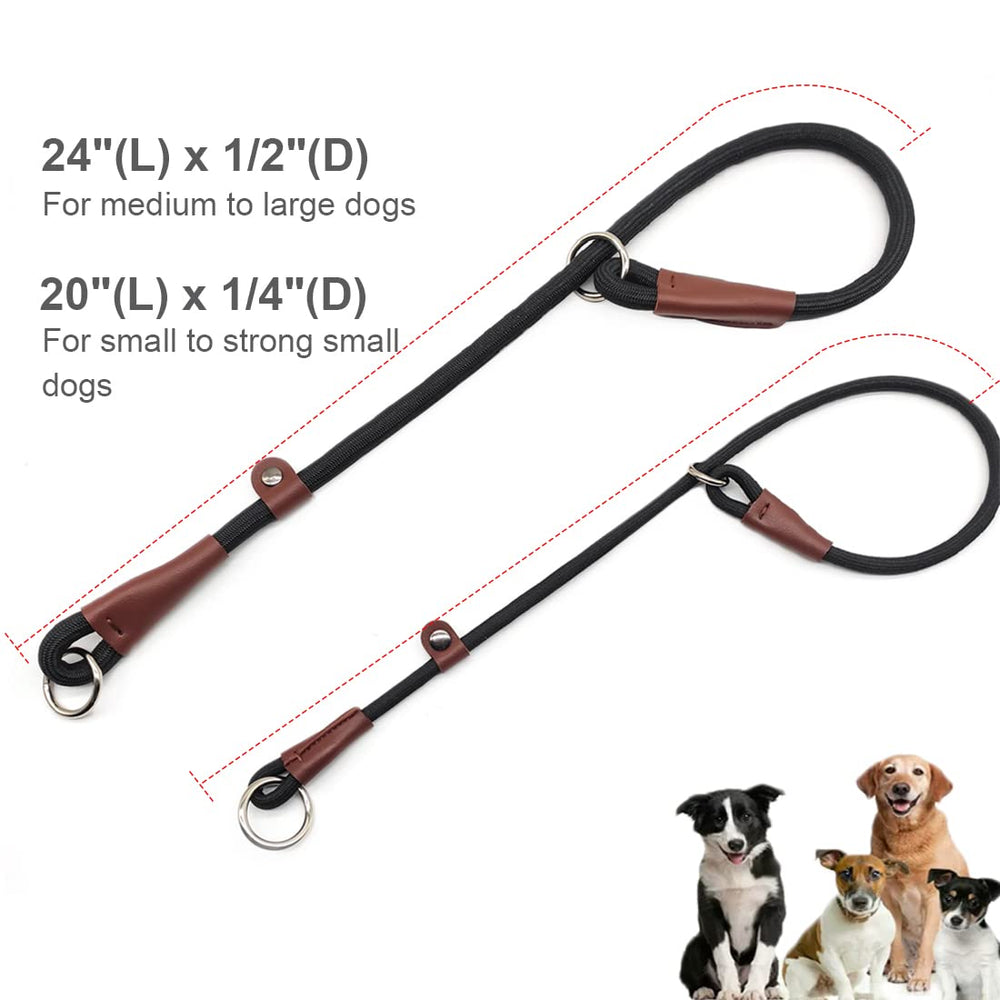 MayPaw slip collar color black vibrant look supports easy leash matching
