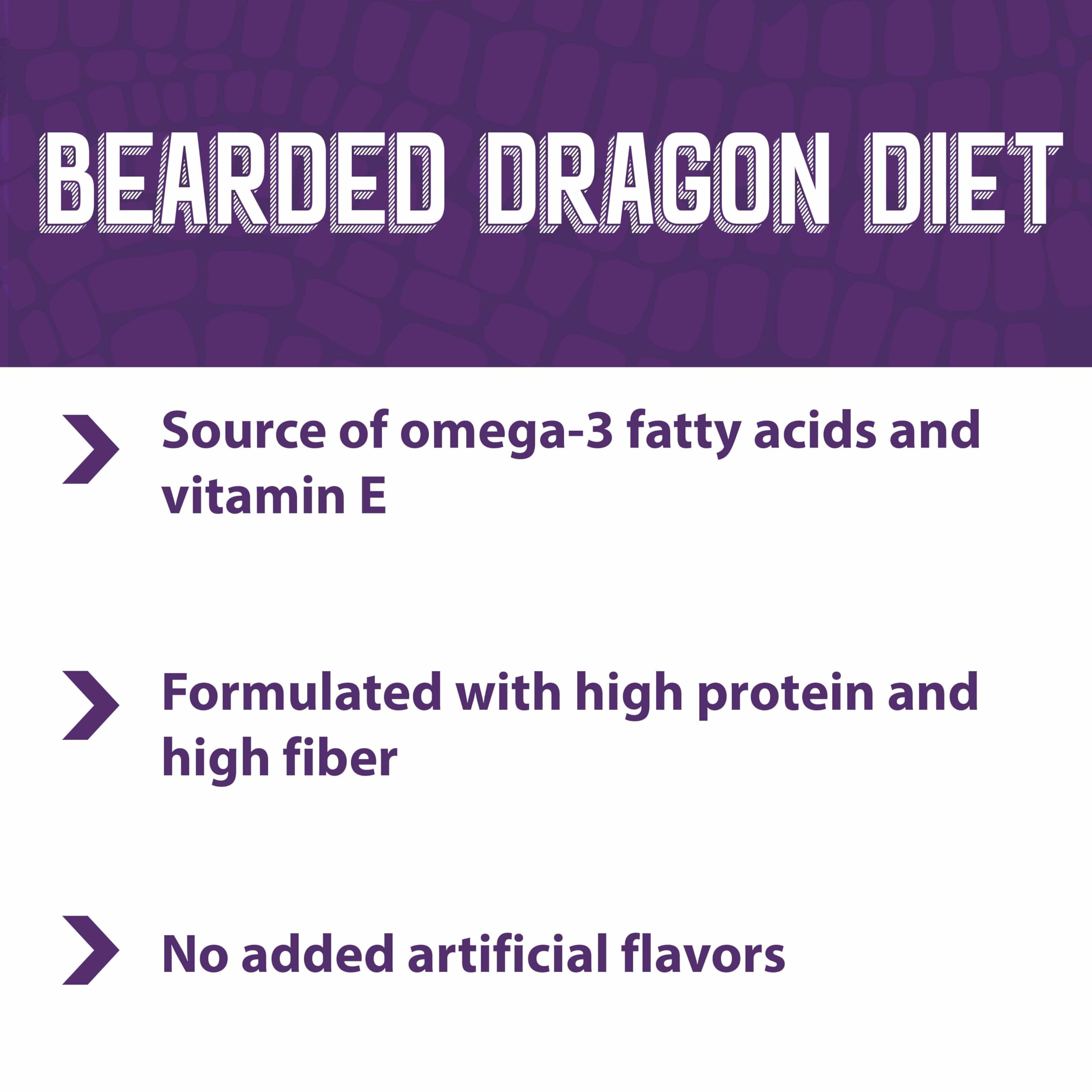 Mazuri Bearded Dragon Food ingredients-closeup presents a balanced, insect-based diet for bearded dragons.