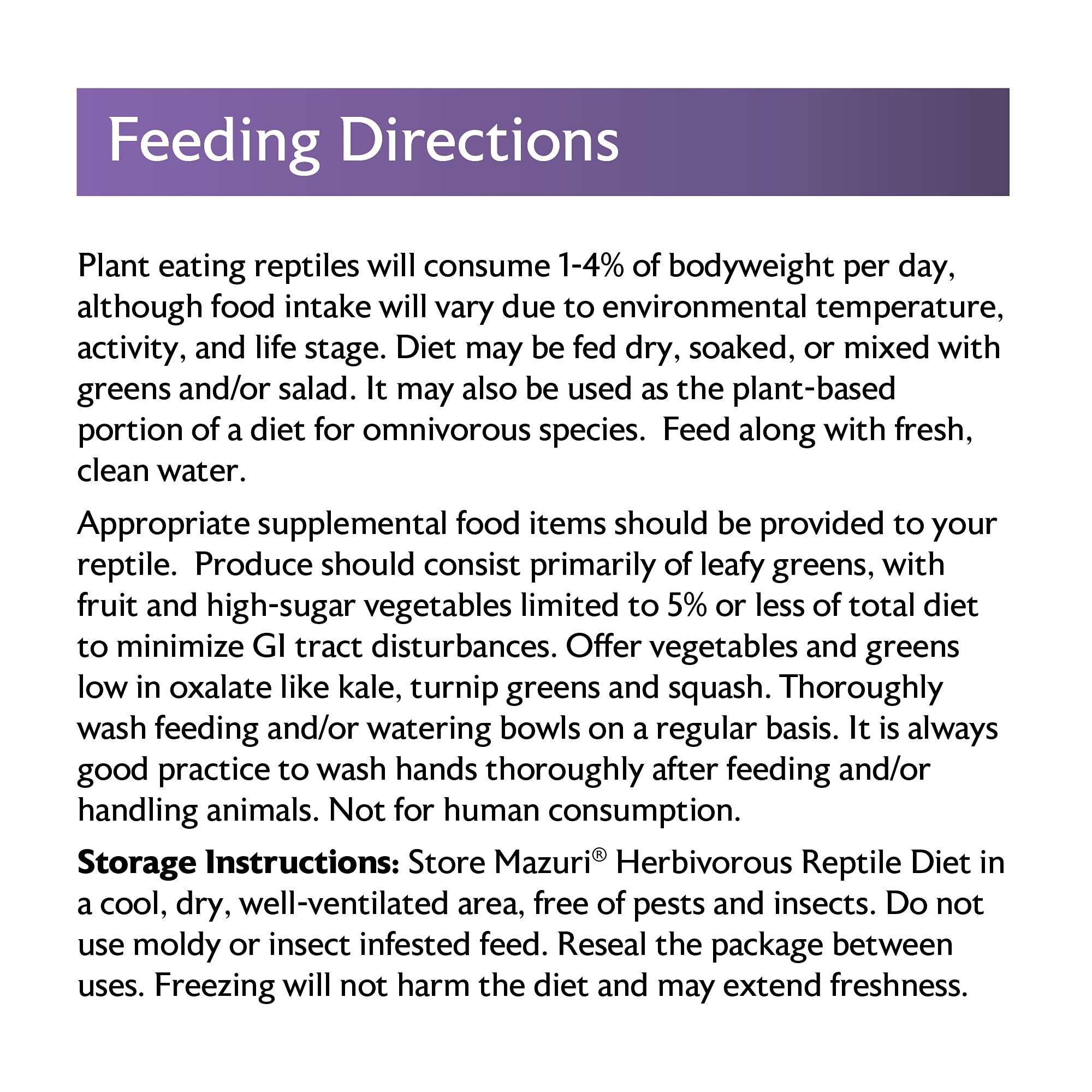 Mazuri Herbivorous Reptile Diet bearded dragon meal in use
