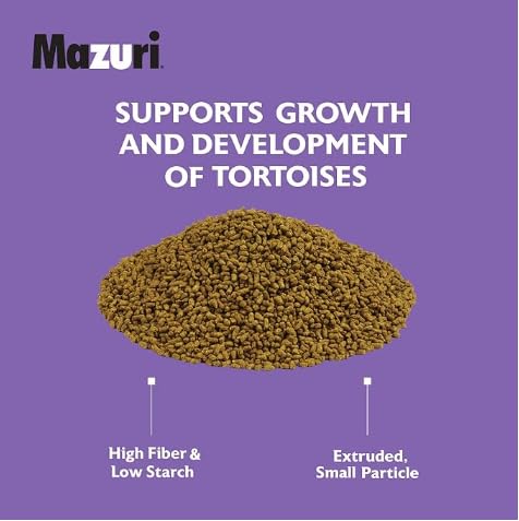 Mazuri Juvenile Tortoise Food serving bowl with pellets for easy feeding.