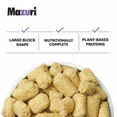Mazuri blocks feature yucca extract aimed at reducing waste odor.
