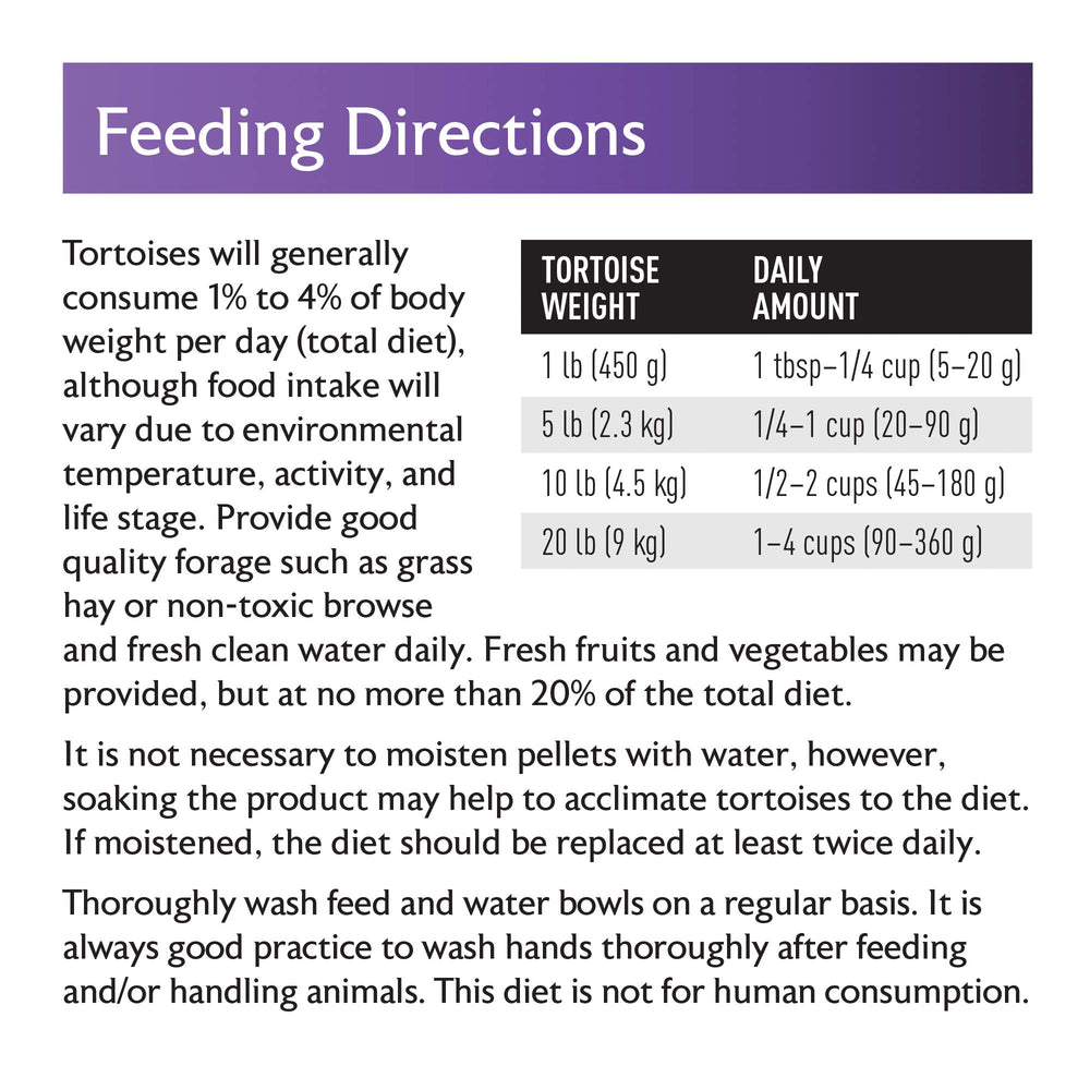 Mazuri Tortoise Diet no colors artificial flavors — no added colors.