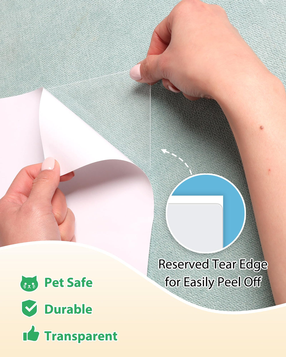 Mazzen Cat Scratch Couch Protector used for dual training and safeguarding upholstery.