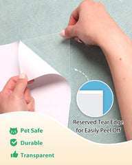 Mazzen Cat Scratch Couch Protector used for dual training and safeguarding upholstery.