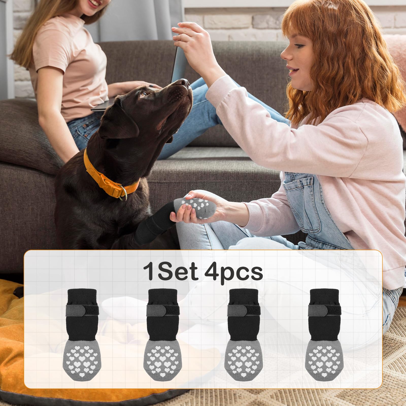MBTWZ soft-material dog socks offer comfortable wear for dogs.