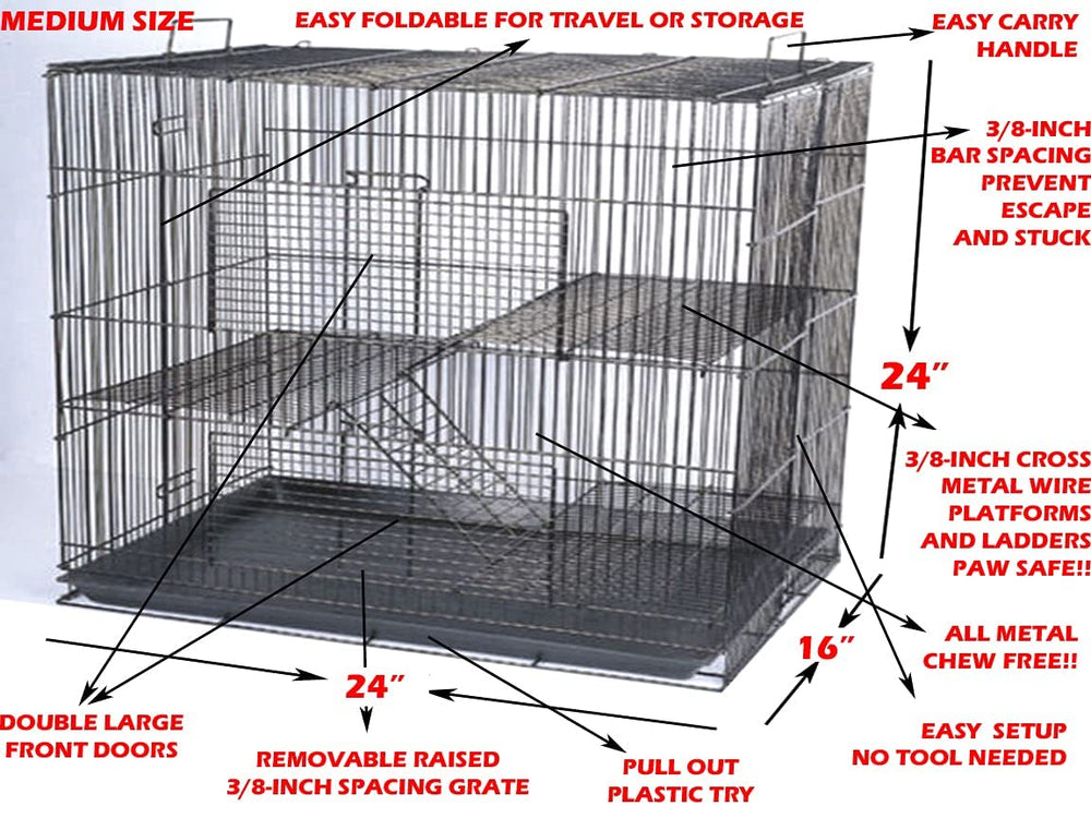 Mcage two-front-access-doors enables secure entry and simplified feeding for attentive care.