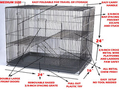 Mcage two-front-access-doors enables secure entry and simplified feeding for attentive care.