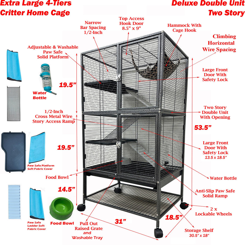 Mcage X-Large tight spacing wire prevents escapes and keeps pets secure