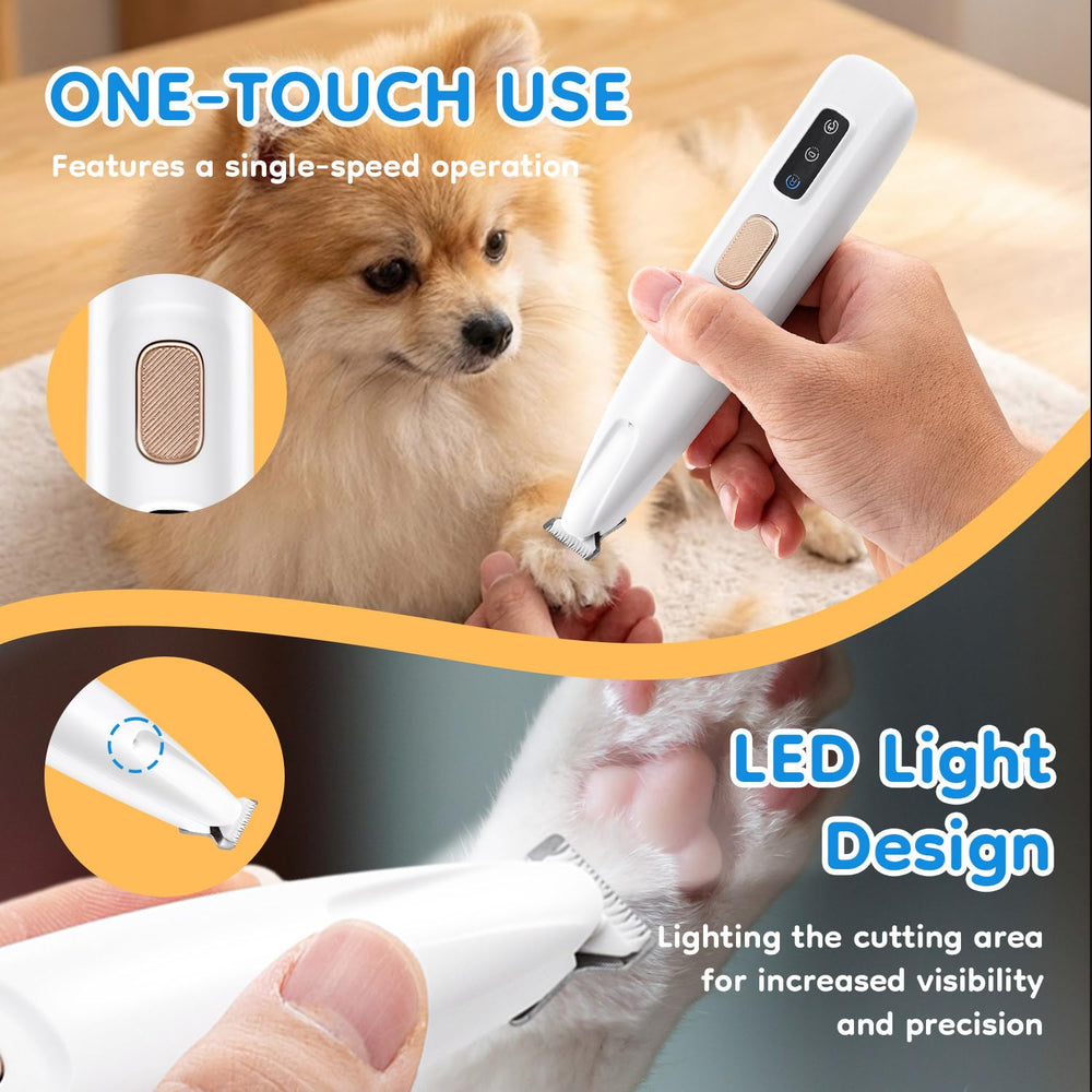 Mcbazel Pet Micro Precision Trimmer designed for paws, eyes, and ears with a safe rounded edge.