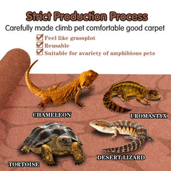 MCLANZOO reptile carpet cut-to-fit design fits your terrarium perfectly.
