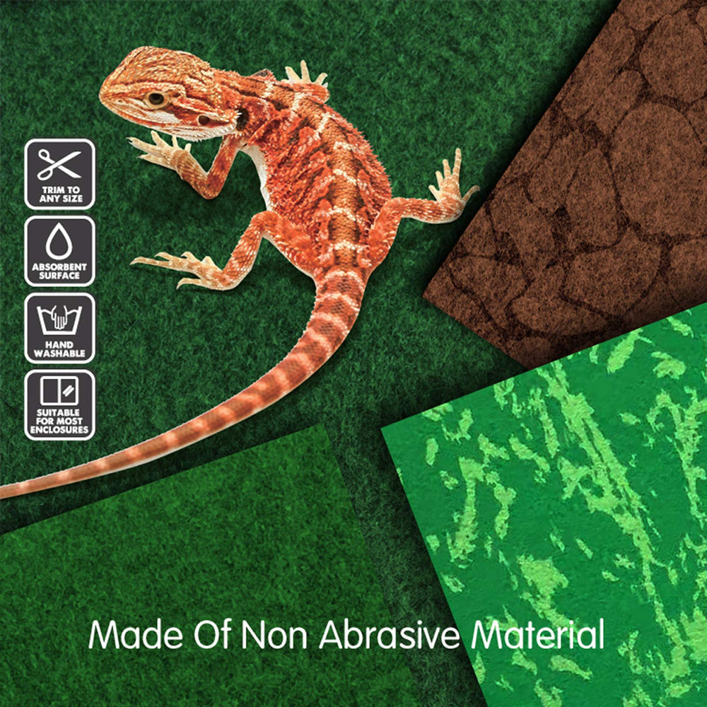 MCLANZOO reptile carpet easy cleaning and quick drying helps tank maintenance.