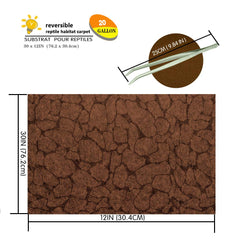 MCLANZOO reptile carpet soft fabric touch provides comfortable footing for reptiles.