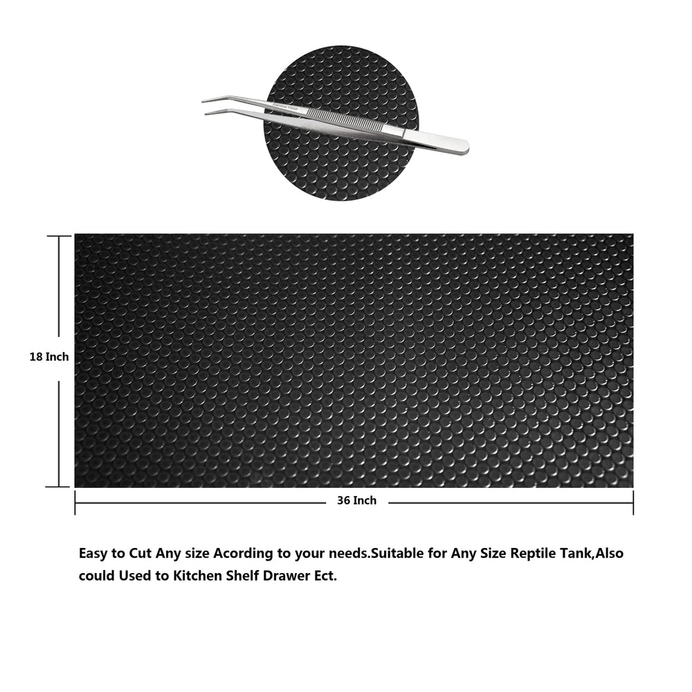MCLANZOO reptile substrate mat anti-slip texture highlighted for secure footing.