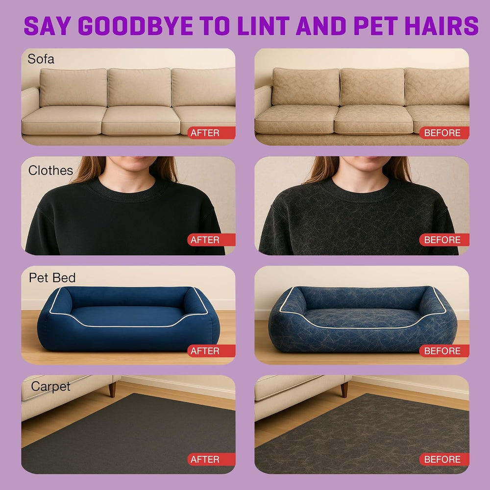 Mcocoee glove in use on a couch demonstrates wide coverage and fast results.