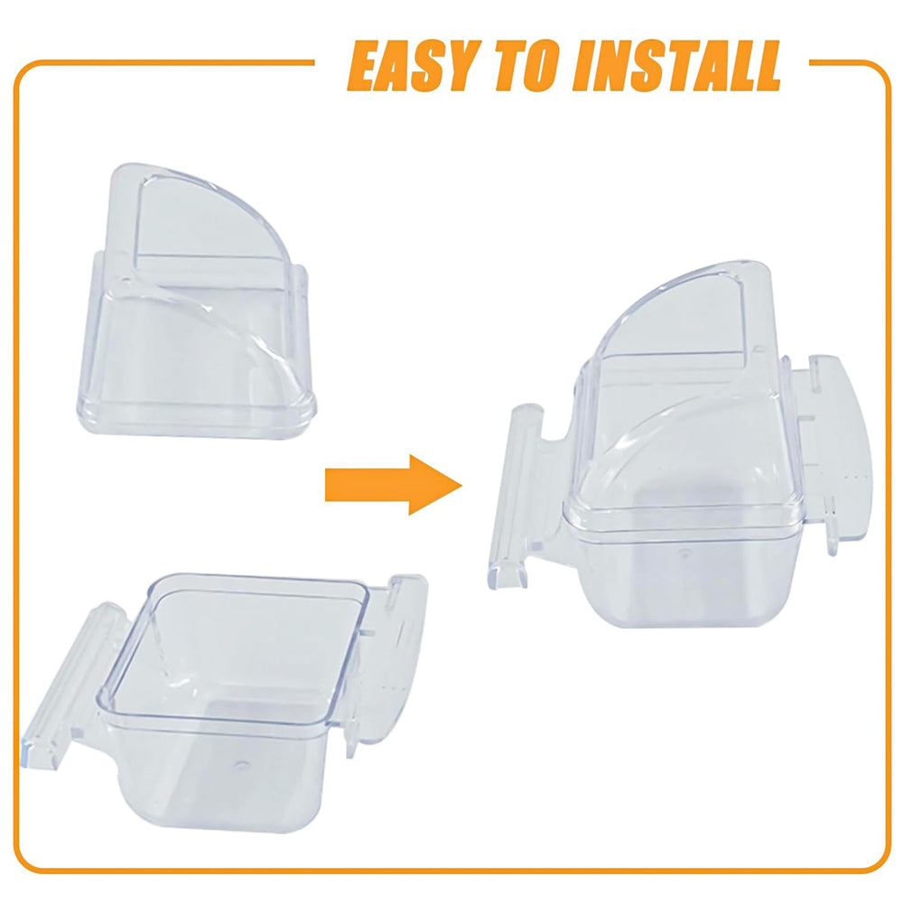 MdakeGo bird feeder with included perch for rest and feed