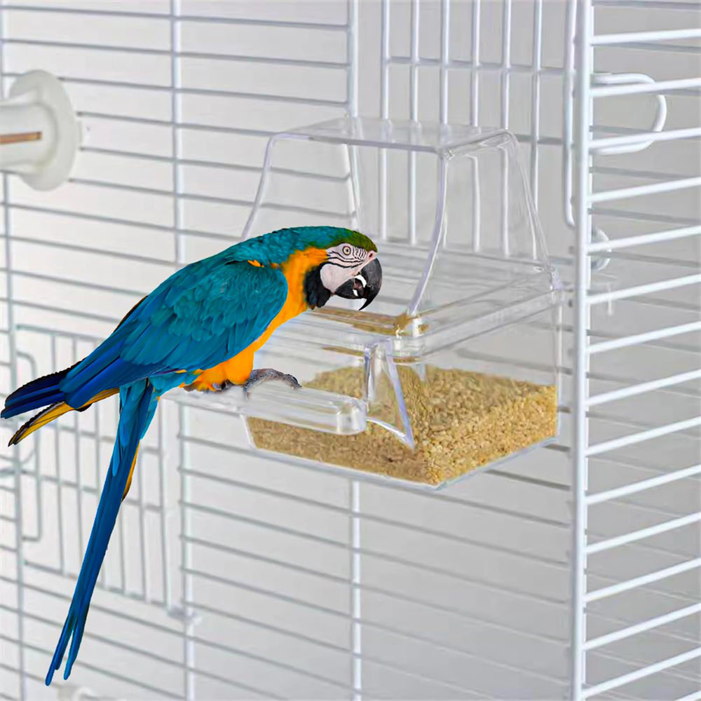 MdakeGo transparent reservoir view of bird feeder for monitoring portions
