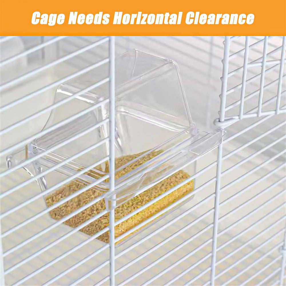 MdakeGo two-pack parrot waterers suitable for small to medium birds