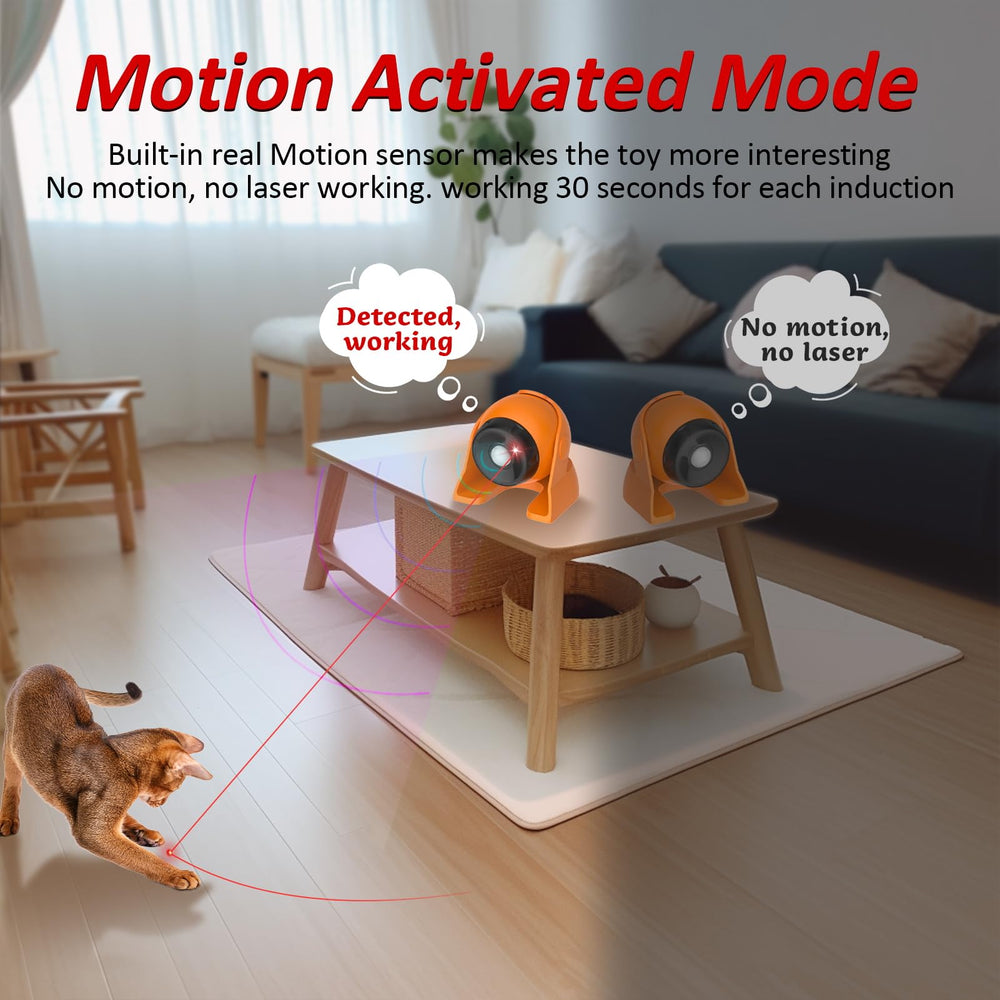 Mdupw cat laser toy in action illustrating motion-activated play.