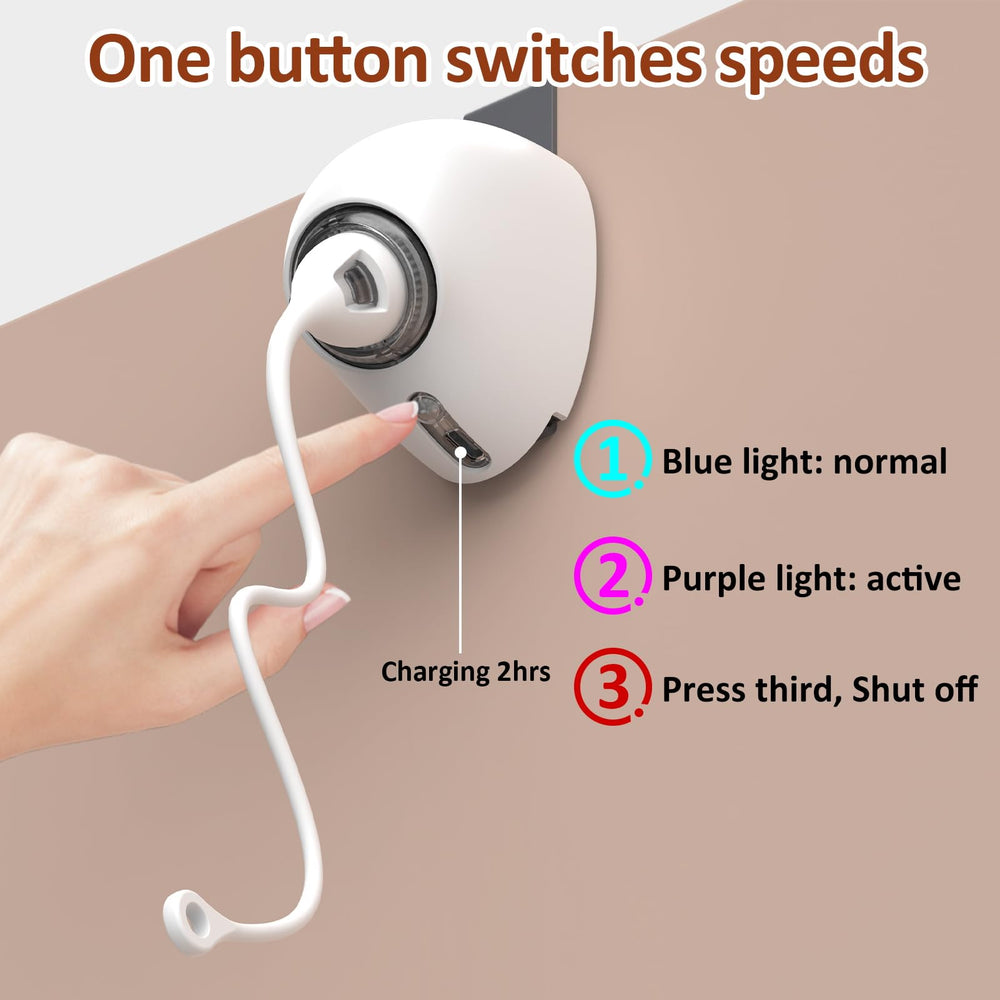 Mdupw USB-C charging keeps the toy ready for extended interactive sessions.