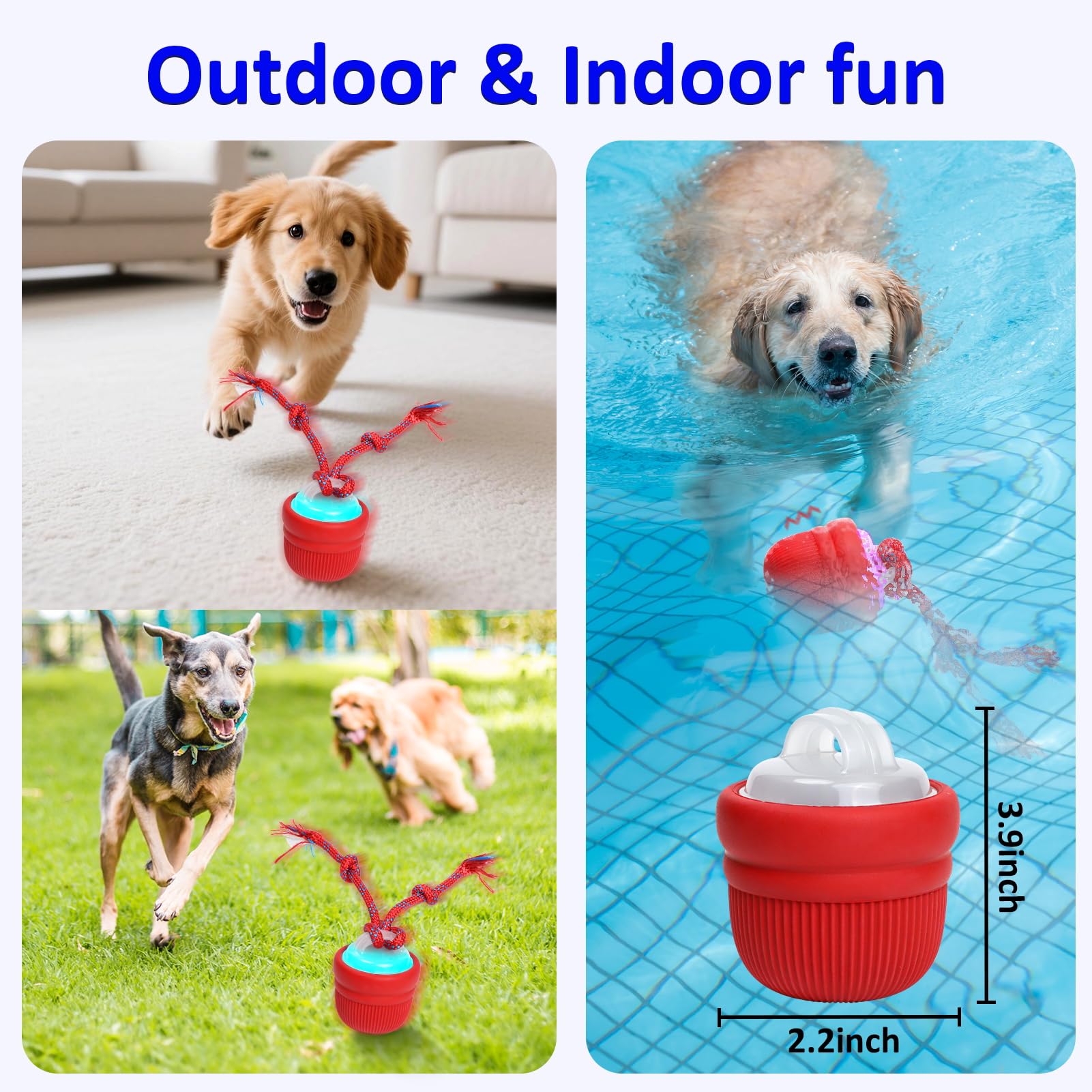 Mdupw interactive dog ball easy to clean with damp cloth after use