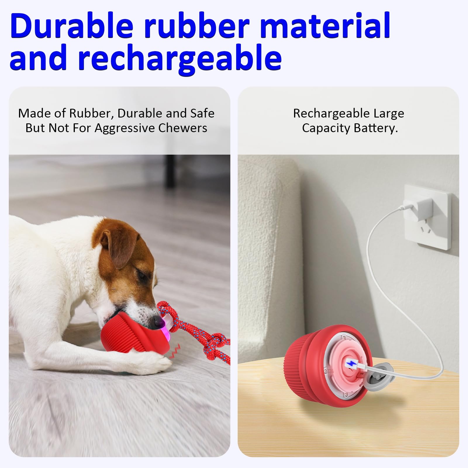 Mdupw interactive dog ball vibration feature enhances engagement during play
