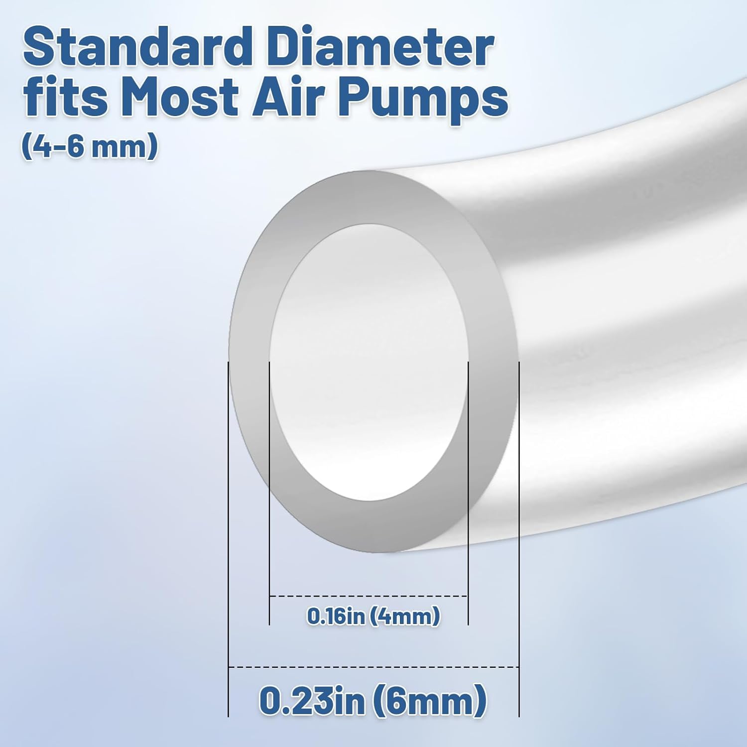 MDYPUINO tubing with 6mm outer diameter for compatible air pumps