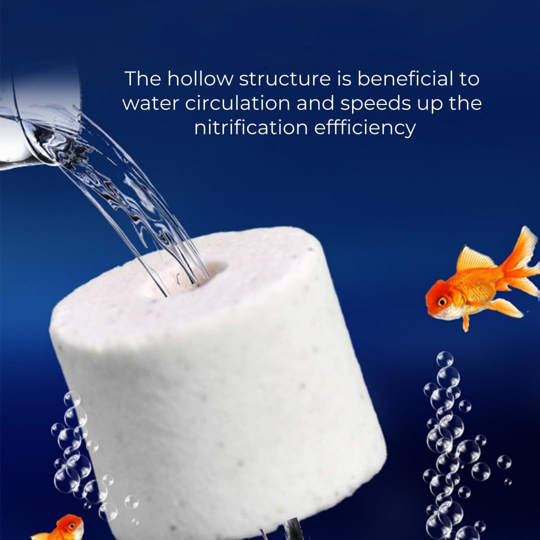 MDYPUINO ceramic ring with annular hollow design for enhanced biofiltration contact