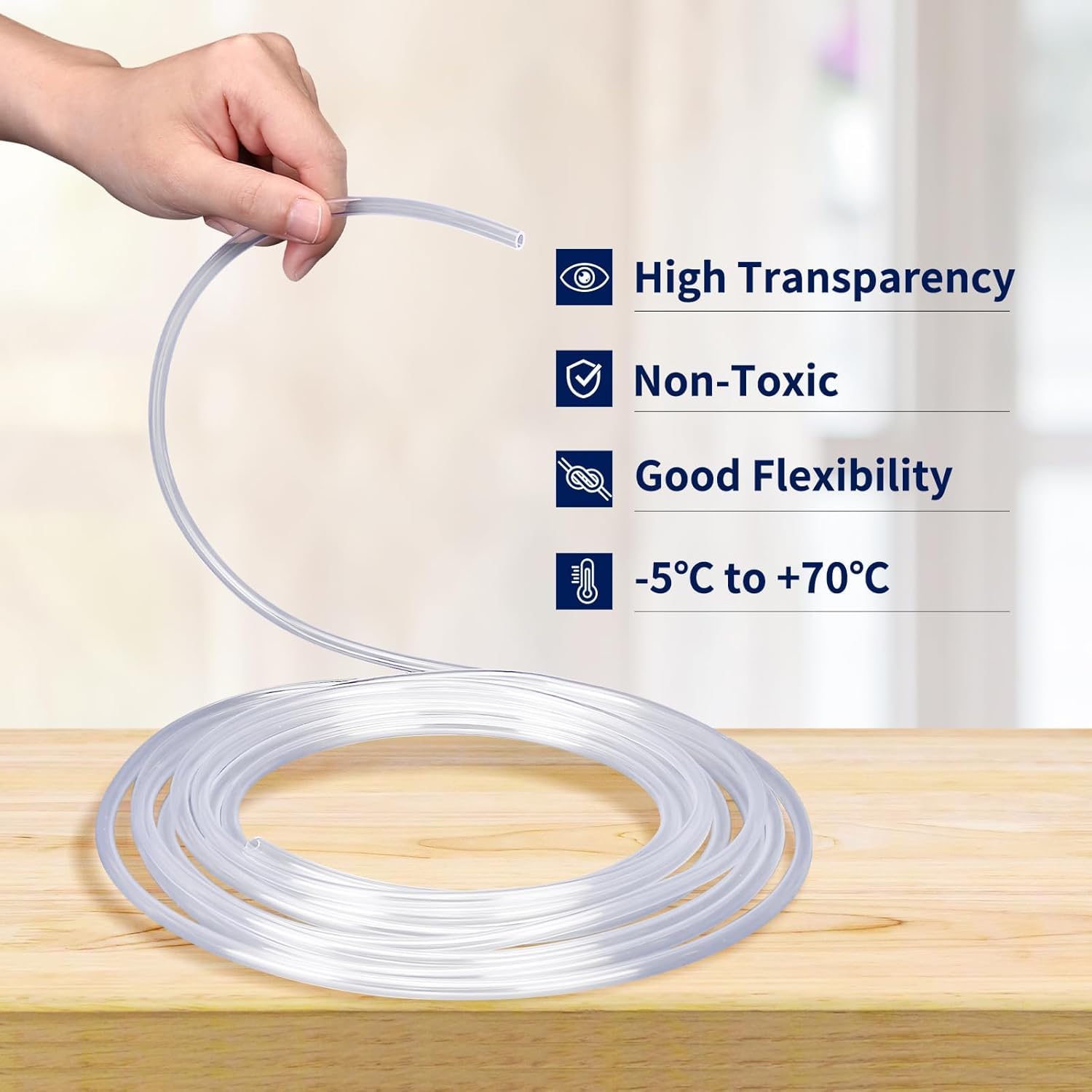 MDYPUINO kink-resistant aquarium tubing ensures smooth airflow