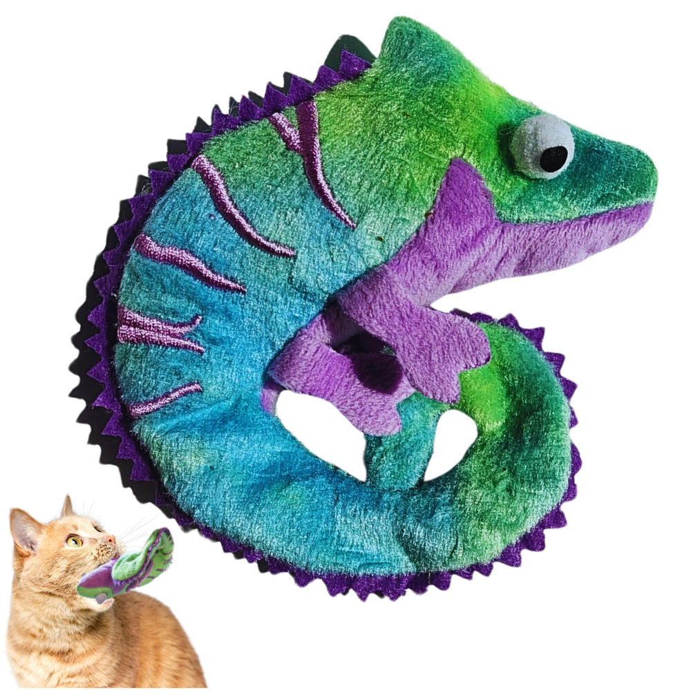 ME GUSTA PET Catnip Crinkly Lizard Toy for playful indoor cats
