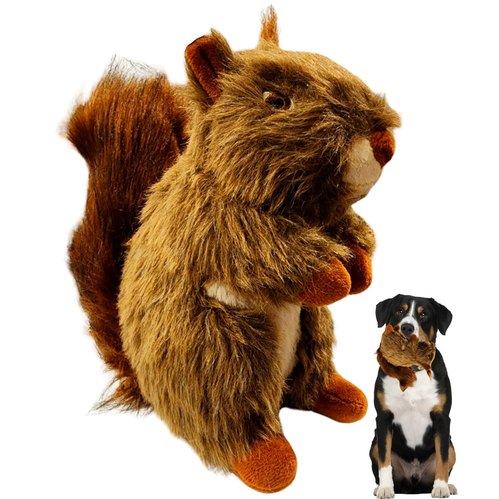 ME GUSTA SHOP Squirrel Dog Toy cuddle-ready plush for comforting pets.
