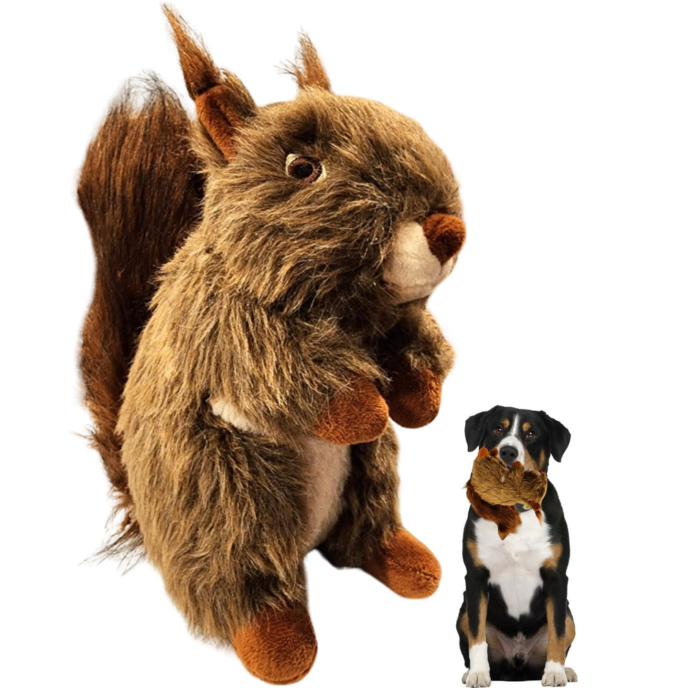 ME GUSTA SHOP Squirrel Dog Toy teething-friendly plush for gentle mouths.