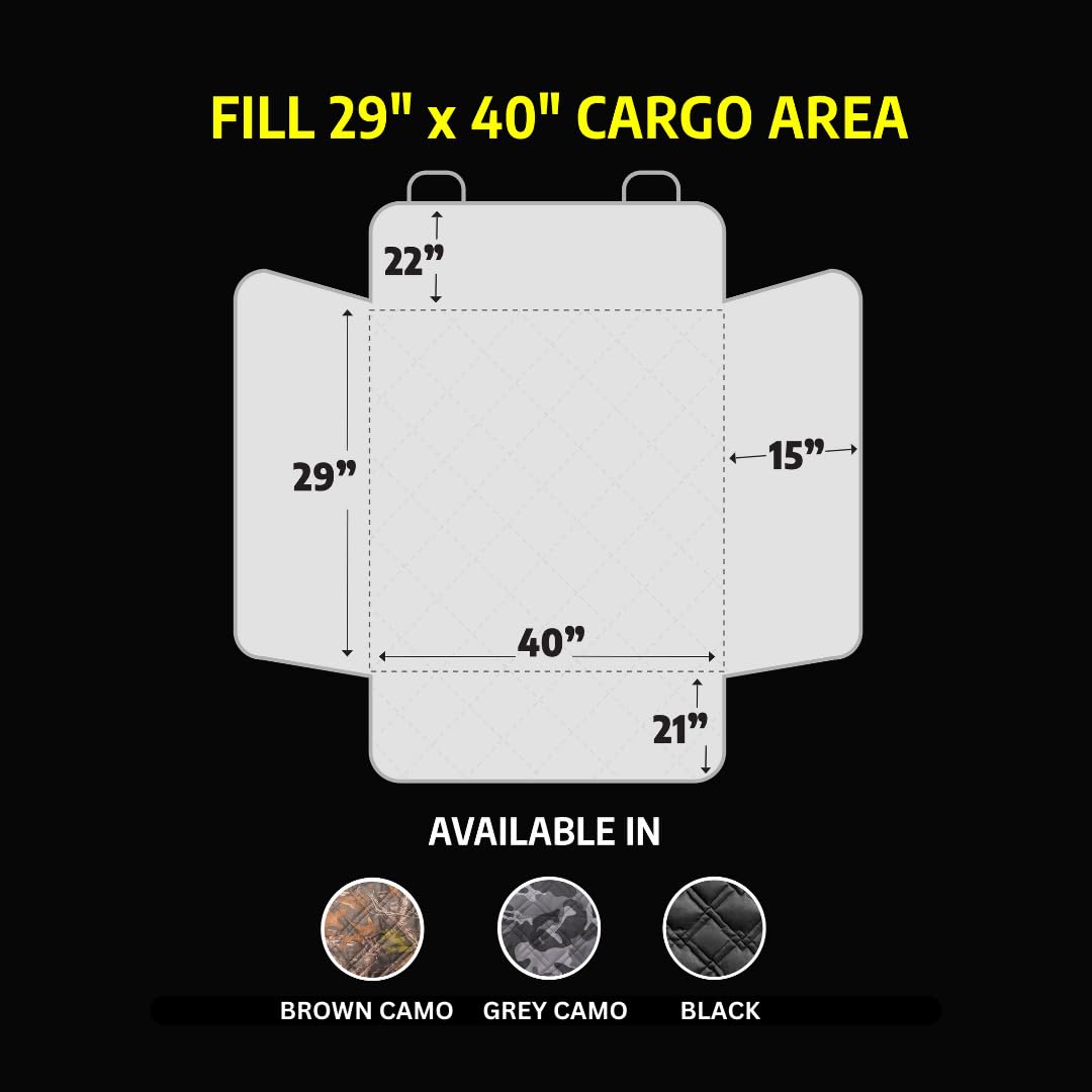 Meadowlark SUV Cargo Liner rear trunk coverage protects fur and mud on road trips