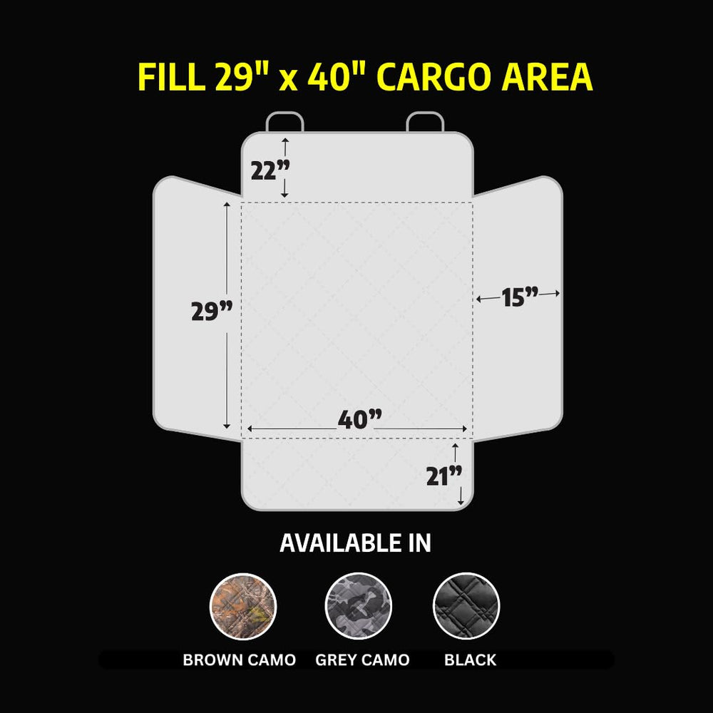 Meadowlark SUV Cargo Liner rear trunk coverage protects fur and mud on road trips