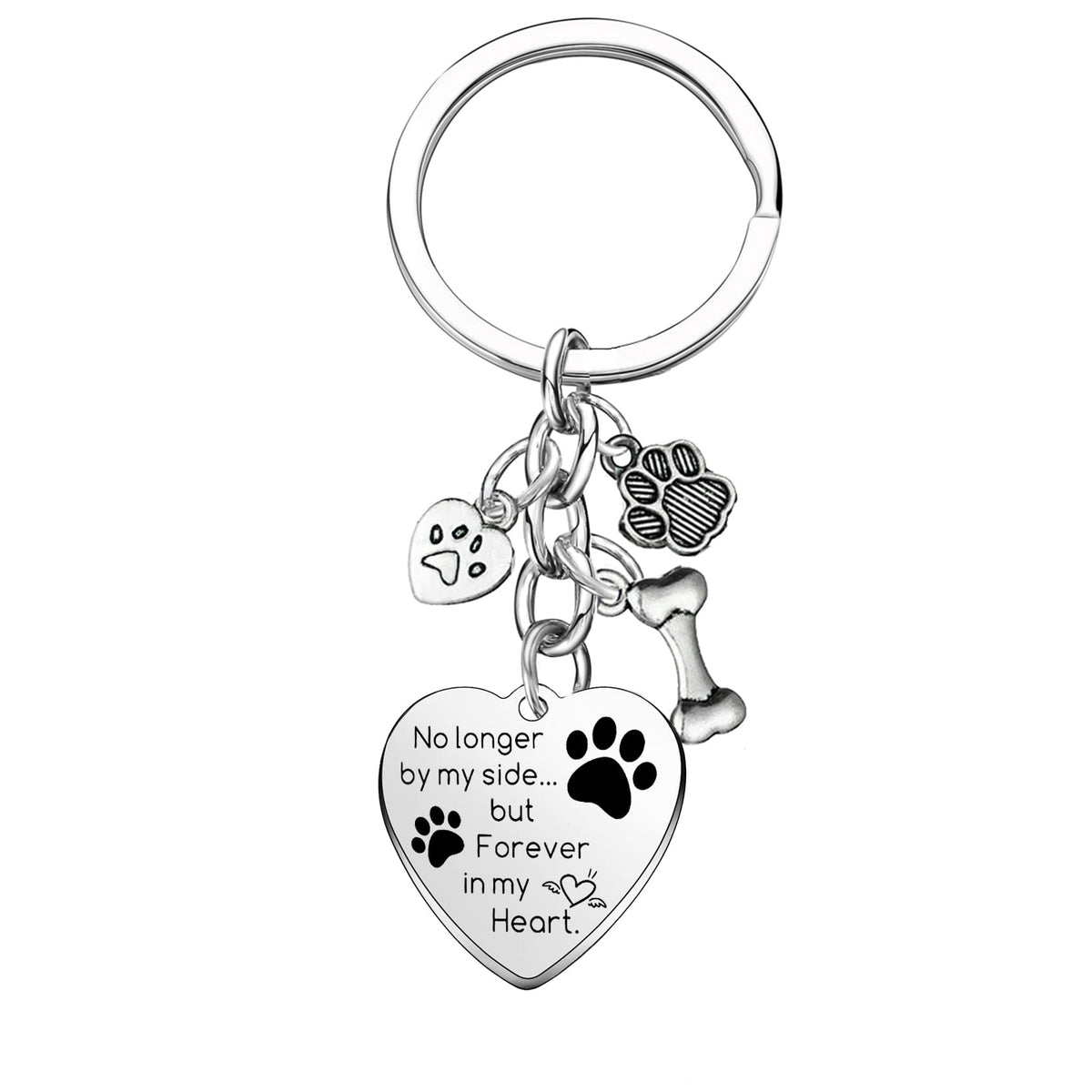 Mebvdebe dog memorial keychain closeup showing durable finish for lasting memory